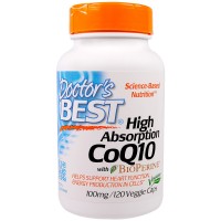 Hoge absorptie CoQ10 met BioPerine 100 mg, 120 vegetarische capsules