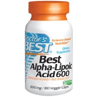 Alpha-Lipoic Acid, 600 mg, 180 vegetarische capsules